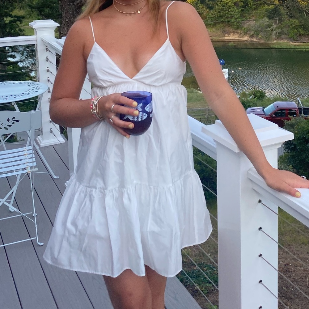 White zara dress